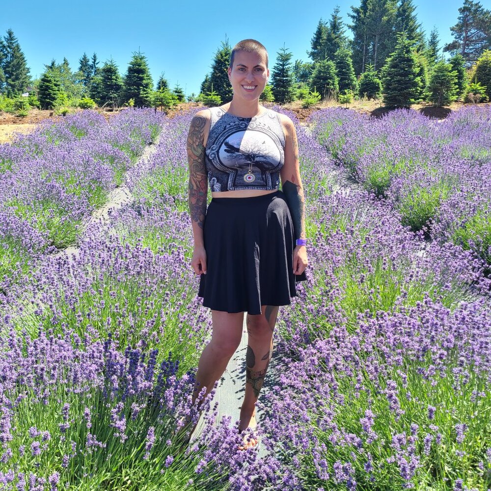 Blackmilk - Matte Pocket Skater Skirt M